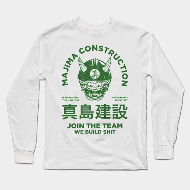 Majima Construction V2 Long Sleeve T-Shirt by Haunted House Tattoo